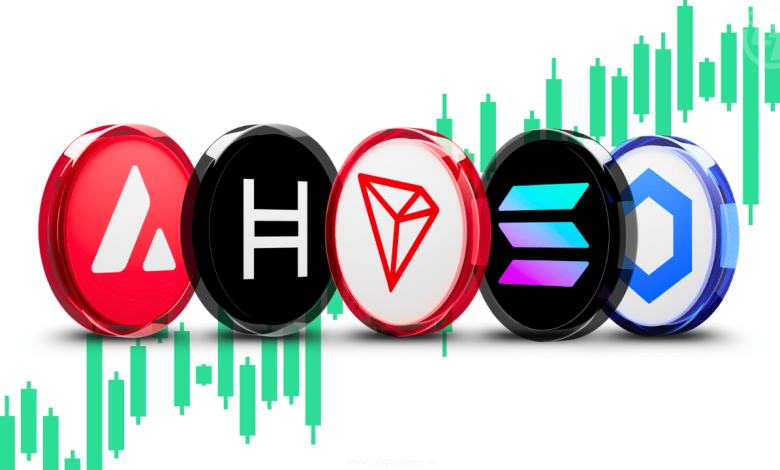 AVAX, LINK, SOL, HBAR, TRX Rejoignent le Rallye Crypto à l'Échelle du Marché