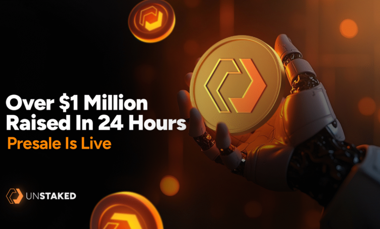 La presale d'Unstaked atteint 1 million de dollars en 24 heures ! Solana vise 420 $ et ADA atteint 0,75 $.