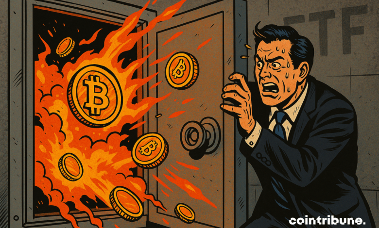 Bitcoin ETF dans le rouge après la chute historique de l'IBIT.