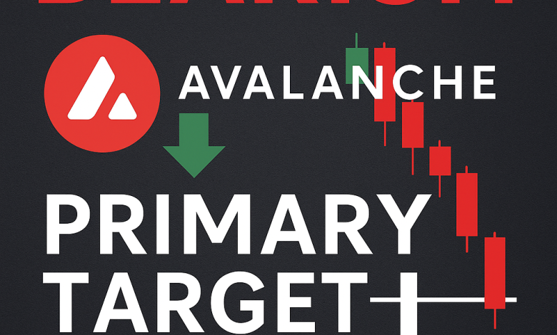 Prévisions baissières pour Avalanche (AVAX) : Réduction de la distance vers l'objectif principal